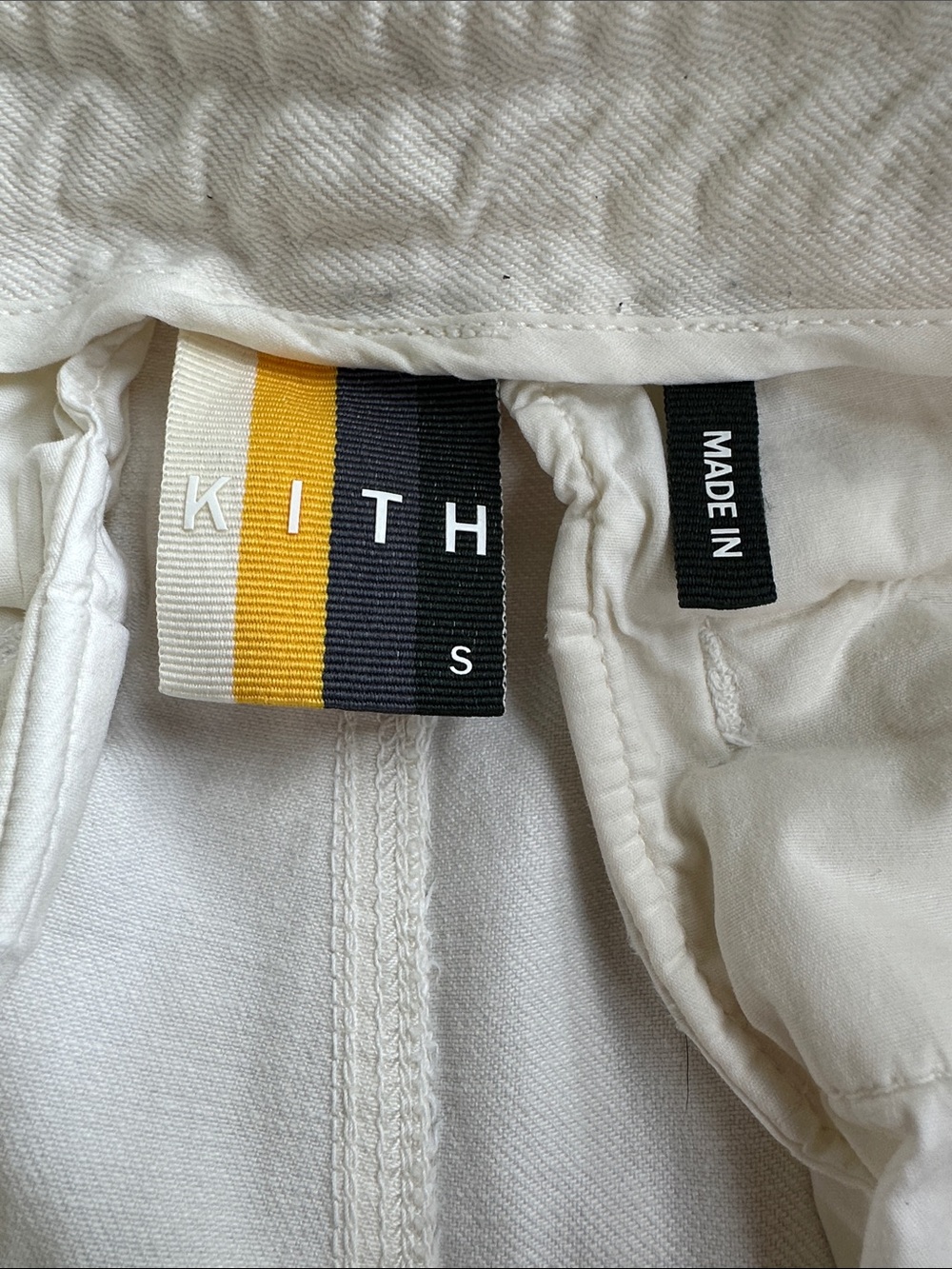 Kith Men's Off White Cargo Pants - Picture 9 of 12